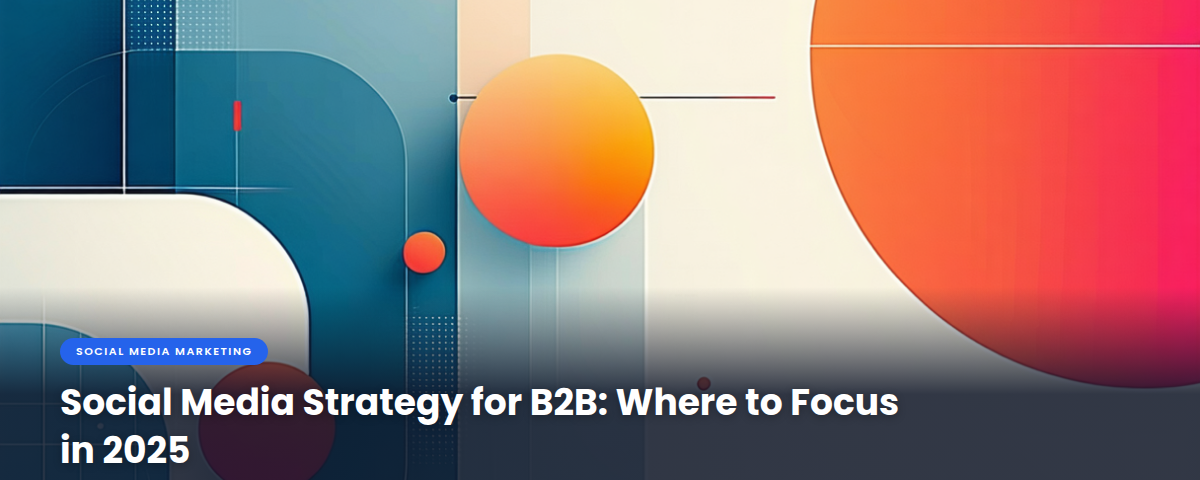 Social Media Strategy for B2B: Where to Focus in 2025